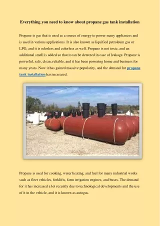 everything you need to know about propane