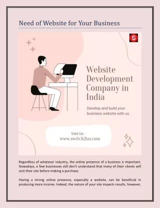 need of website for your business