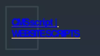 cms script website scripts