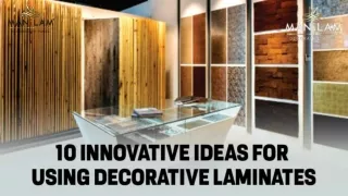 10 Ideas on how to use decorative laminates in different furniture pieces