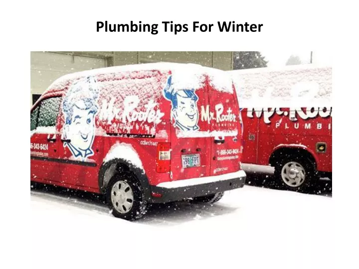 plumbing tips for winter