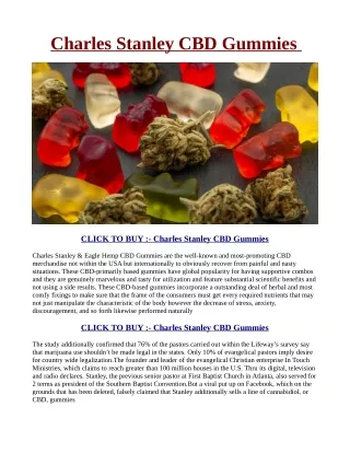 Charles Stanley CBD Gummies