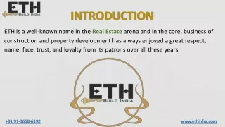 ETH Infra is the top-most real estate company in India-PowerPoint-presentation