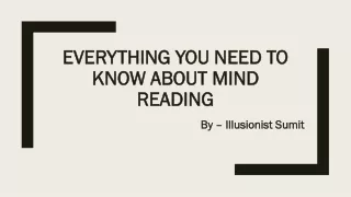 everything you need to know about mind reading