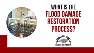 What is the Flood Damage Restoration Process?