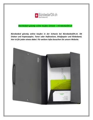 Bürobedarf günstig online kaufen Schweiz | Bürobedarf24.ch