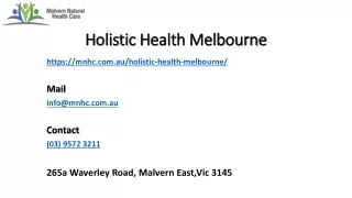 Do You Know What Holistic Health Melbourne Is & Its impact On Daily Life?