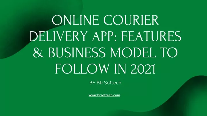 online courier delivery app features business