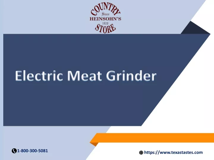 electric meat grinder