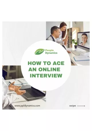 How To Ace An Online Interview - Recruitment Company in Qatar - People Dynamics