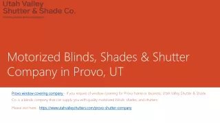 motorized blinds shades shutter company in provo