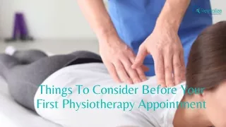 Things To Consider Before Your First Physiotherapy Appointment