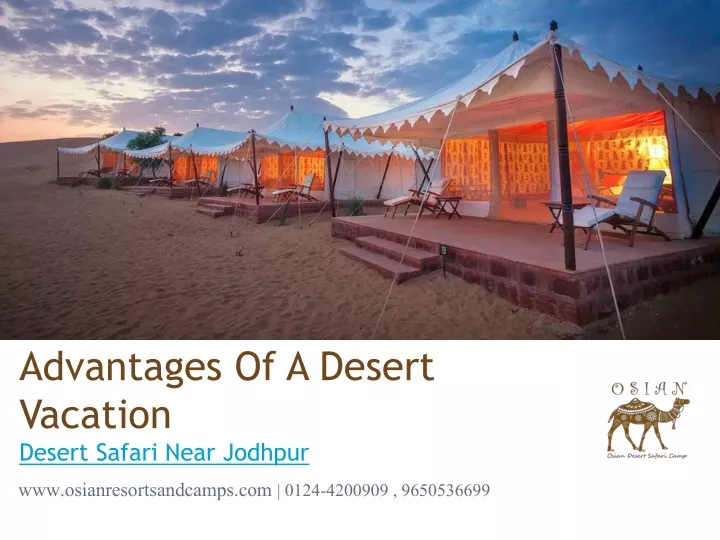 advantages of a desert vacation desert safari near jodhpur