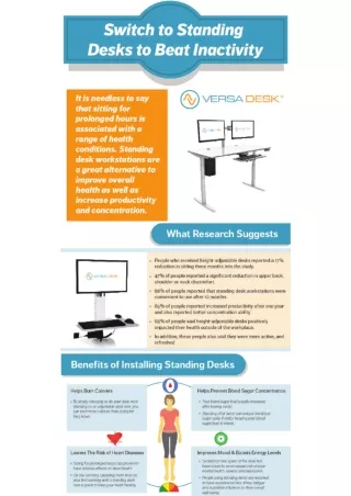 Switch To Adjustable Standing Desk To Beat Inactivity