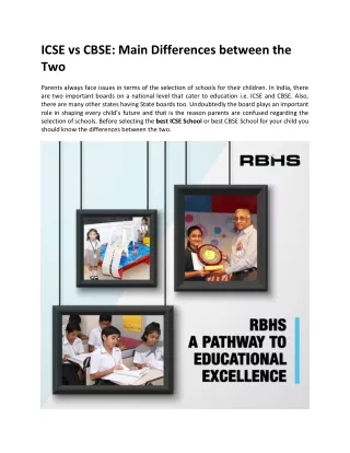 icse vs cbse main differences between the two