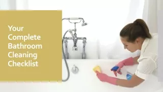 Your Complete Bathroom Cleaning Checklist