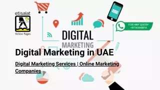 Digital Marketing in UAE | Top Digital Marketing Agencies