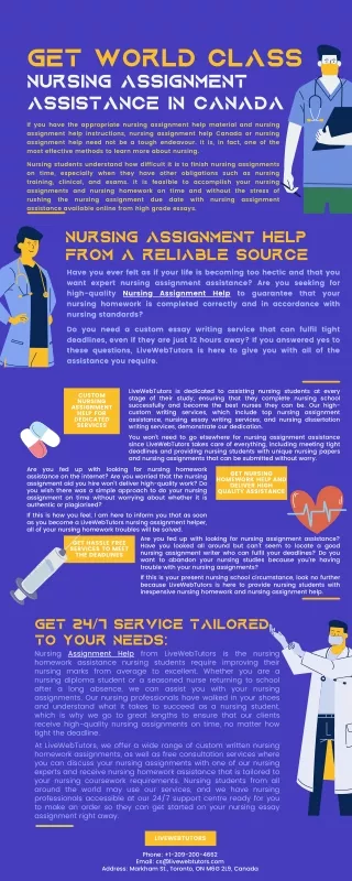 get world class nursing assignment assistance