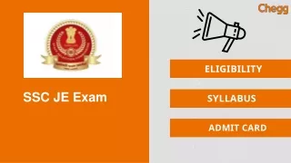 SSC JE Govt Exam