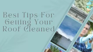 best tips for getting your roof cleaned