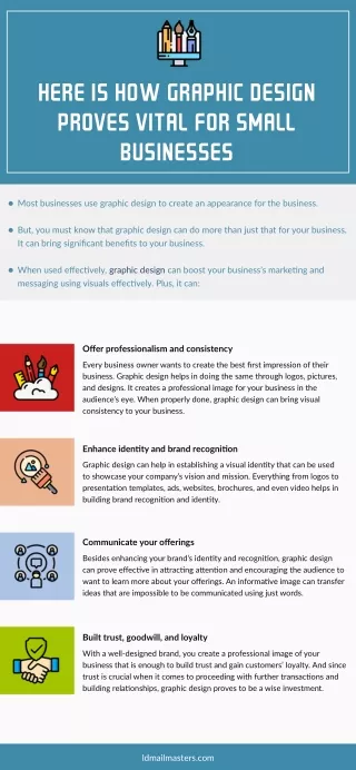 here is how graphic design proves vital for small