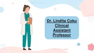 Dr. Lindita Çoku - Clinical Assistant Professor