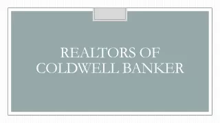 Realtors of Coldwell Banker California