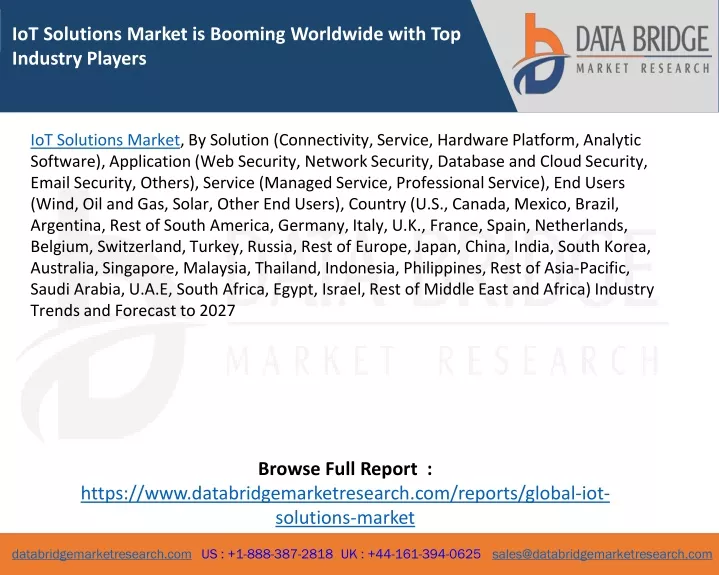 iot solutions market is booming worldwide with
