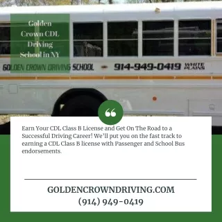 golden crown cdl driving school in ny