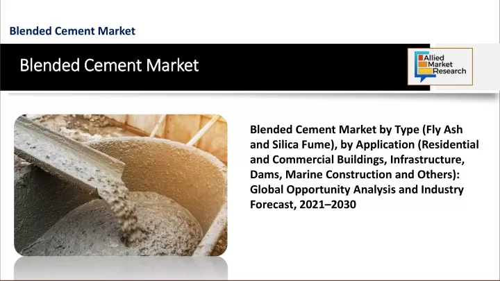 blended cement market
