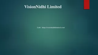 VisionNidhi Limited second PPT