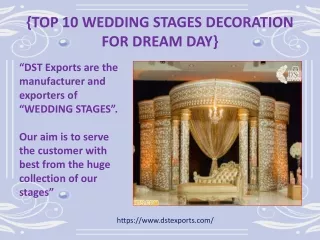TOP 10 WEDDING STAGES DECORATION FOR SALE