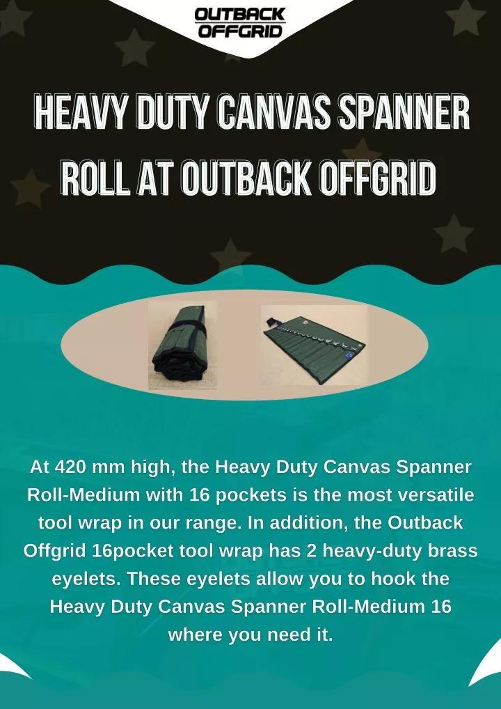 heavy duty canvas spanner heavy duty canvas