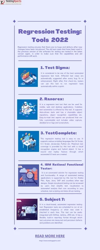 regression testing tools 2022