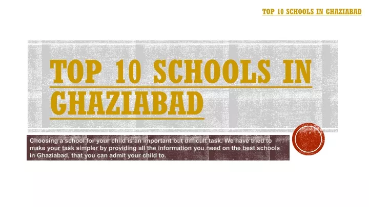 top 10 schools in ghaziabad