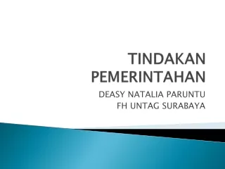tindakan p emerintahan