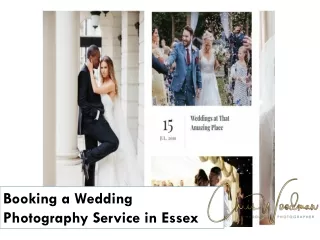 Booking a Wedding Photography Service in Essex