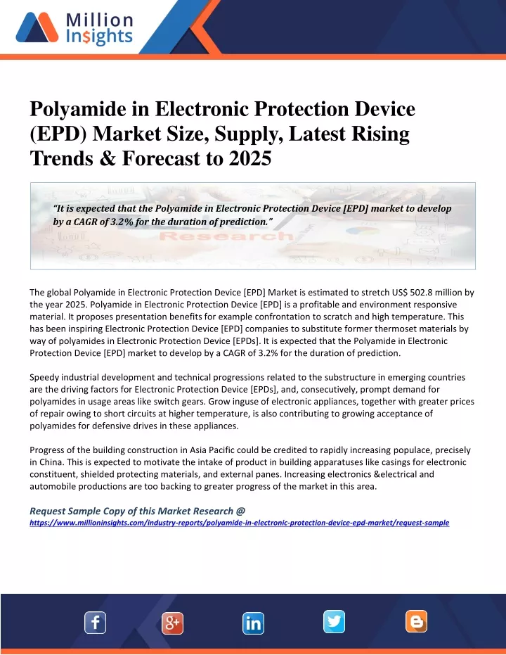 polyamide in electronic protection device