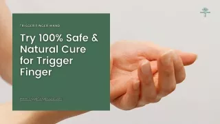 Get natural cure for trigger finger with Trigger Finger Wand