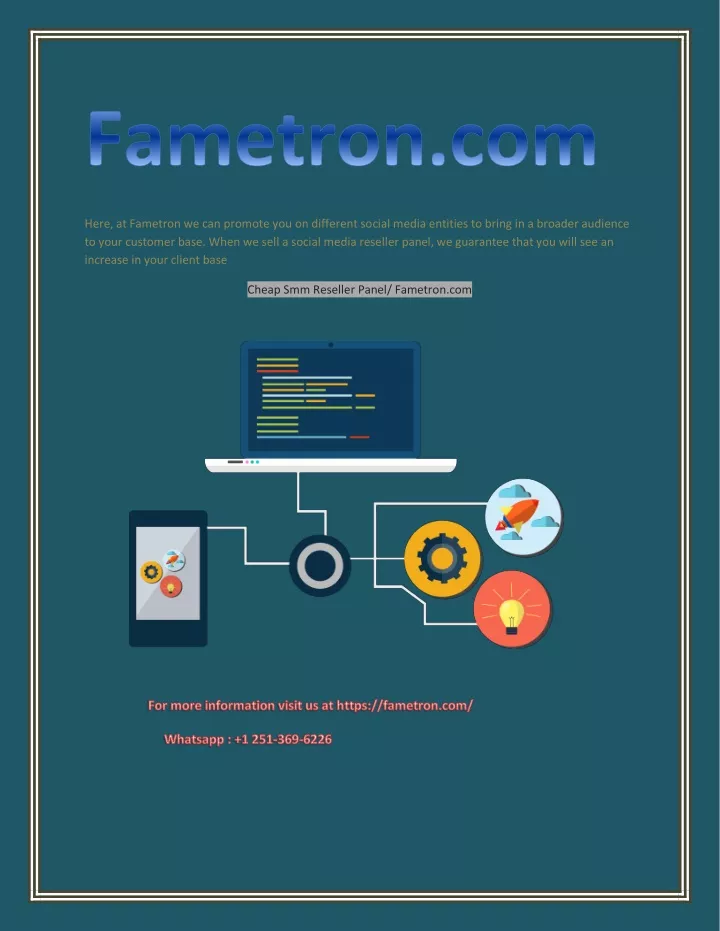 here at fametron we can promote you on different