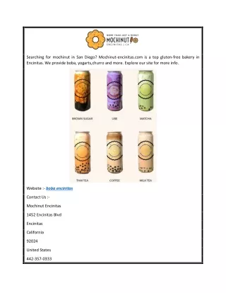 Boba Encinitas  Mochinut-encinitas.com