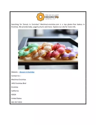Donuts in Encinitas   Mochinut-encinitas.com