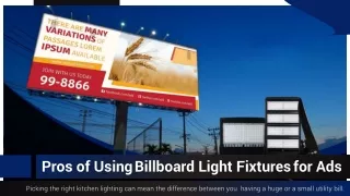 Billboard Light Fixtures are used for Billboards, Signs