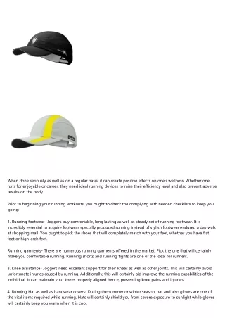 10 Essential Running Accessories That You Should Have (Running Hats)