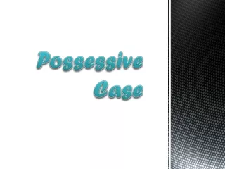 possessive case