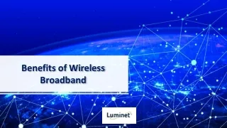 Benefits of Wireless Broadband