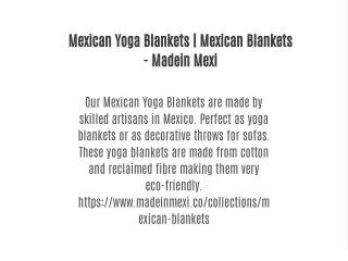 Mexican Yoga Blankets | Mexican Blankets - Madein Mexi