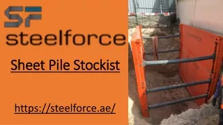 Sheet Pile Stockist the best supplier in Steelforce Turkey