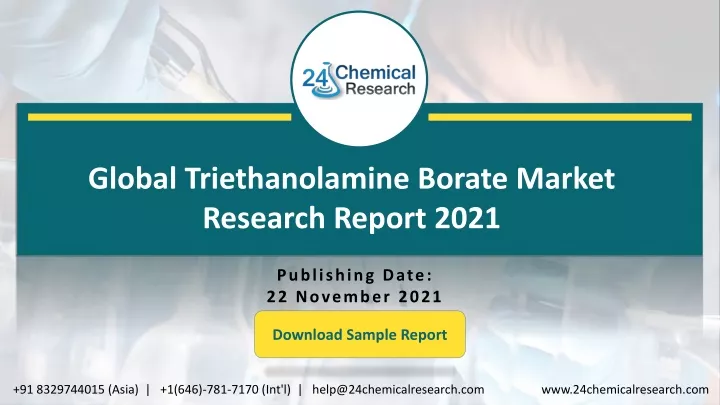 global triethanolamine borate market research