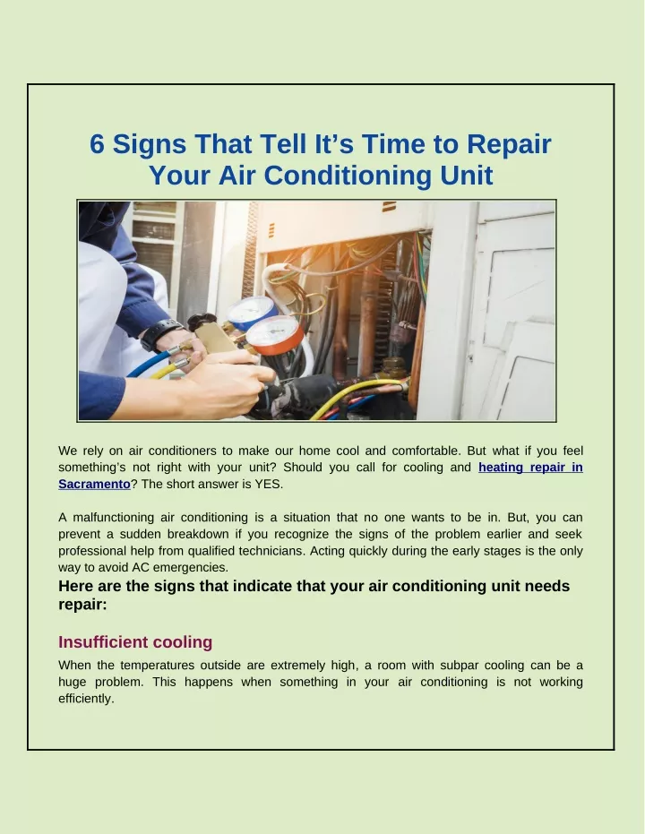 6 signs that tell it s time to repair your